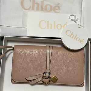 Chloé Pink Leather Wallet